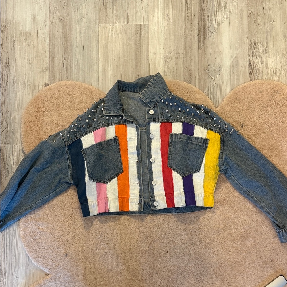 Wren and glory custom jacket with stud details